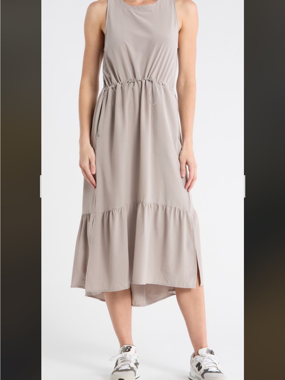 Zella Pursuit Tiered Midi Dress by Nordstrom